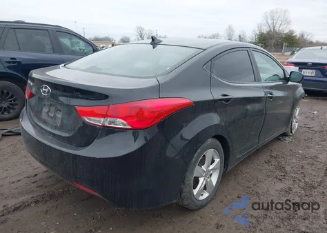 2012 Hyundai Elantra Gls z USA, uszkodzony, nr VIN 5NPDH4AEXCH125915